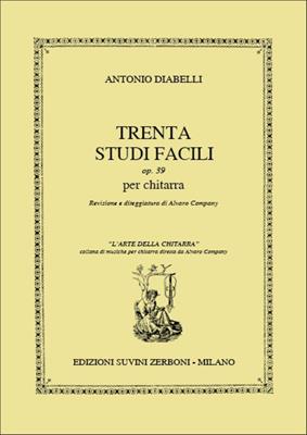 DIABELLI A.-TRENTA STUDI FACILI IO 39 PER CHITARRA