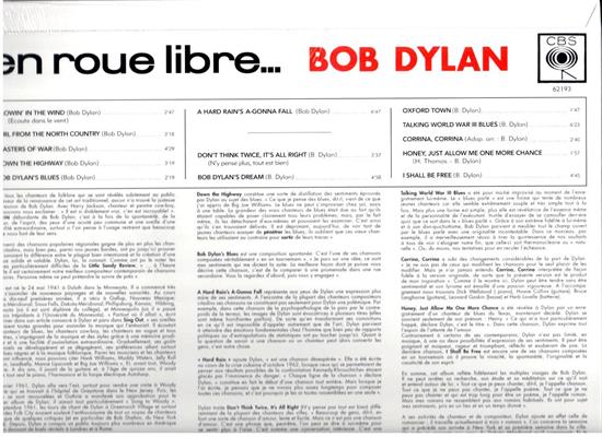 BOB DYLAN -EN ROUE LIBRE... *LP*