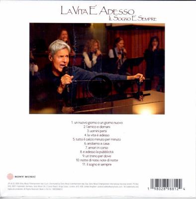 BAGLIONI CLAUDIO -LA VITA E' ADESSO IL SOGNO E' SEMPRE *2025*