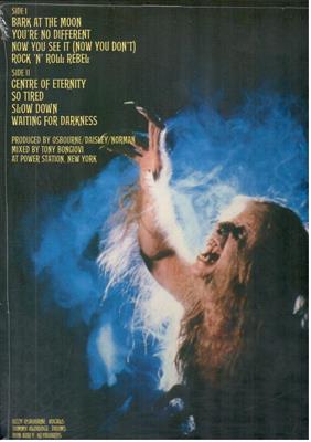 OZZY OSBOURNE -BARK AT THE MOON *LP*