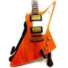 CHITARRA IN MINIATURA IN LEGNO REPLICA U2