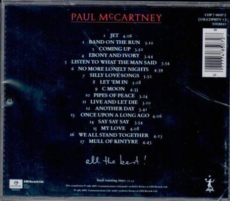 PAUL MCCARTNEY -ALL THE BEST *1987*