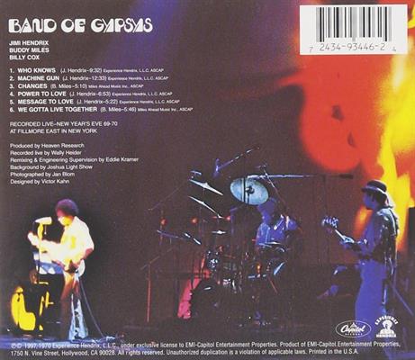 JIMI HENDRIX -BAND OF GYPSYS
