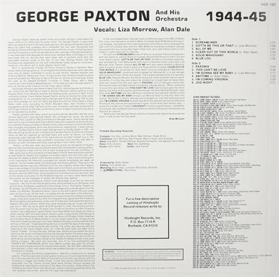 George Paxton And His Orchestra -The Uncollected *LP*