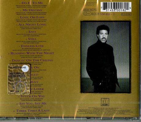 LIONEL RICHIE -BACK TO FRONT *1992*