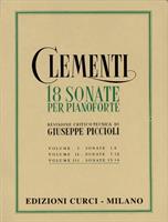 CLEMENTI M.-18 SONATE VOL 3 PER PIANOFORTE *REV.PICCIOLI*