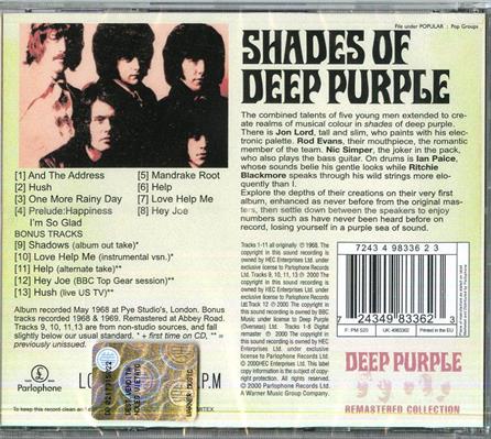 DEEP PURPLE -SHADES OF DEEP PURPLE *1968*