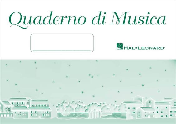 QUADERNO DI MUSICA 6 PENTAGRAMMI CARTA AVORIO
