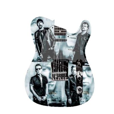 MINI CHITARRA DA COLLEZIONE IN LEGNO REPLICA U2