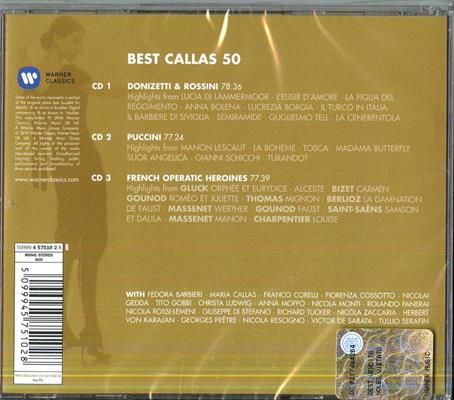 MARIA CALLAS -50 BEST CALLAS *3-CD*
