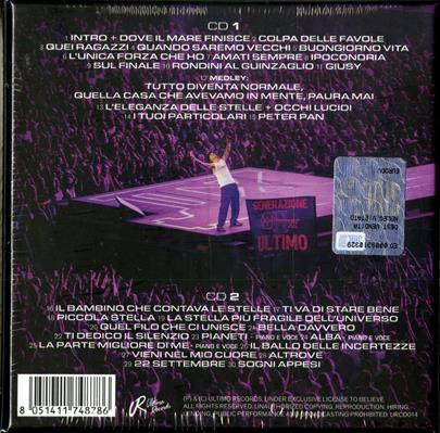ULTIMO -ULTIMO LIVE STADI 2025 *2-CD*