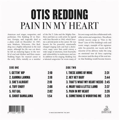 OTIS REDDING -PAIN IN MY HEART *VINILE COLORATO GIALLO*