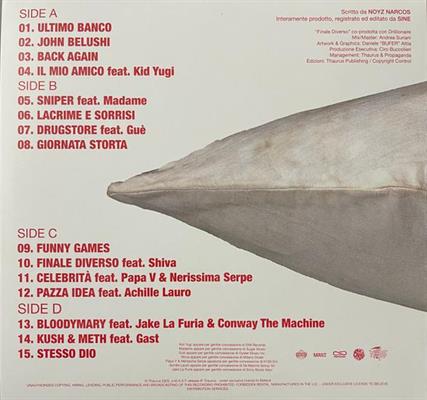 NOYZ NARCOS -FUNNY GAMES *2 VINILI BLOODSHED WHITE AUTOGRAFATO*