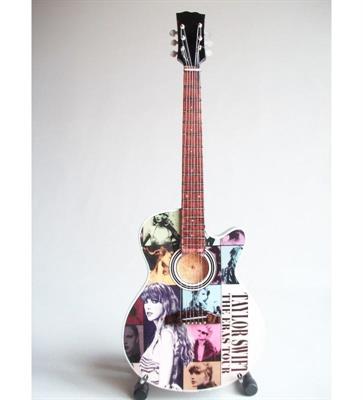 MINI CHITARRA DA COLLEZIONE IN LEGNO REPLICA TAYLOR SWIFT