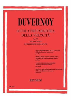 DUVERNOY -SCUOLA PREPARATORIA VELOCITA' OP 276