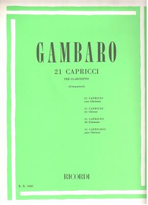 GAMBARO -21 CAPRICCI PER CLARINETTO
