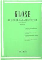 KLOSE' H.-20 STUDI CARATTERISTICI PER CLARINETTO
