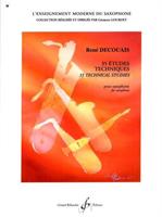DECOUAIS R.-35 STUDI TECNICI PER SAXOFONO