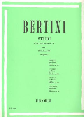 BERTINI -25 STUDI VOL 1 OP 100 X PF *REV.MUGELLINI*