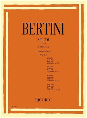 BERTINI -25 STUDI VOL 3 OP 32 PER PIANO (REV.: MUGELLINI)
