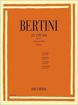 BERTINI -25 STUDI OP 137 PER PIANOFORTE *REV.MUGELLINI*