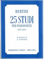 BERTINI -25 STUDI VOL 1 OP 100 PER PIANORTE (REV.: FINIZIO)