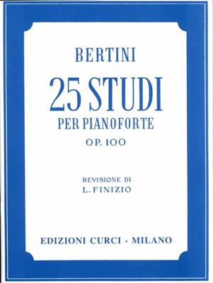 BERTINI -25 STUDI VOL 1 OP 100 PER PIANORTE (REV.: FINIZIO)