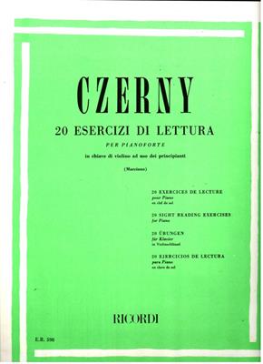 CZERNY -20 ESERCIZI DI LETTURA *REV.MARCIANO*