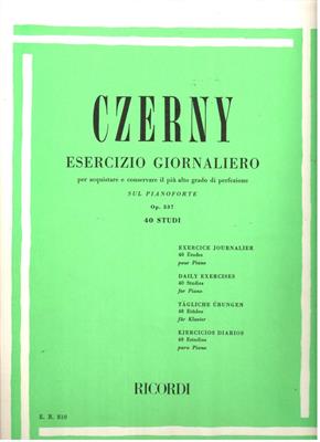 CZERNY -ESERCIZIO GIORNALIERO OP 337 40 STUDI