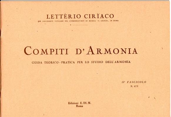 CIRIACO L.-COMPITI D'ARMONIA VOL 4