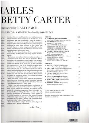 RAY CHARLES/BETTY CARTER -RAY CHARLES AND BETTY CARTER *1961*