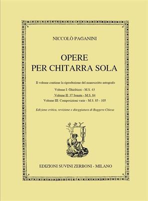 PAGANINI -OPERE PER CHITARRA SOLA VOL 2 / 37 SONATE (CHIESA)