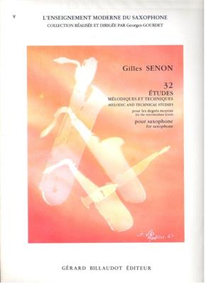 SENON G.-32 STUDI MELODICI E TECNICI X SAX