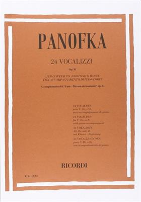 PANOFKA H.-24 VOCALIZZI OP 81 CONTRALTO/BARITONO/BASSO