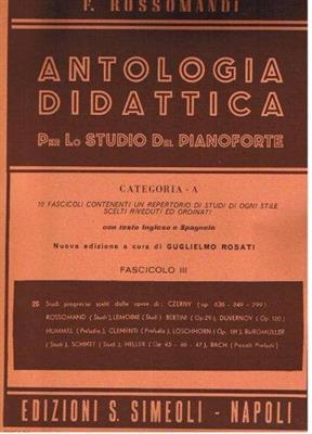 ROSSOMANDI F.-ANTOLOGIA PIANIS. CAT.A-FASC.3