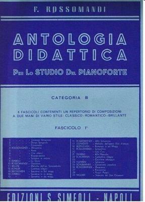 ROSSOMANDI F.-ANTOLOGIA PIANIS. CAT.B-FASC.1