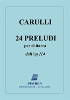 CARULLI F.-24 PRELUDI PER CHITARRA DALL'OP 114