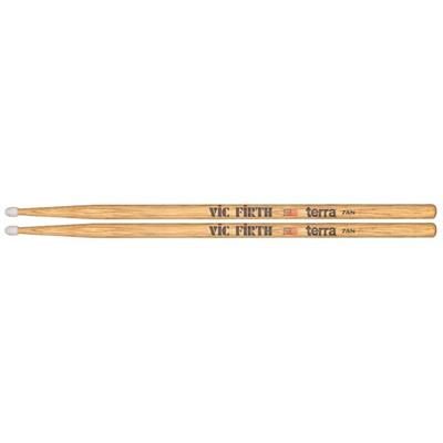 BACCHETTE PER BATTERIA 5A PUNTA PLASTICA VIC FIRTH TERRA