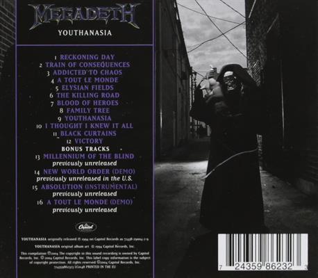MEGADETH -YOUTHANASIA *1994*