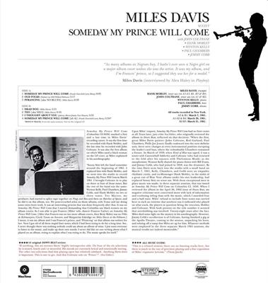 MILES DAVIS -SOMEDAY MY PRINCE WILL COME *1961* LP*