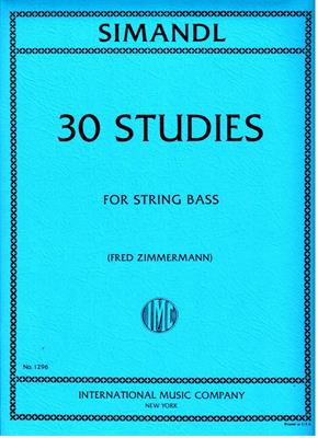 SIMANDL F.-30 STUDI PER CONTRABBASSO *REV.:ZIMMERMANN*