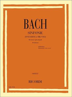 BACH J.S.-INVENZIONI A TRE VOCI *REV.PESTALOZZA*