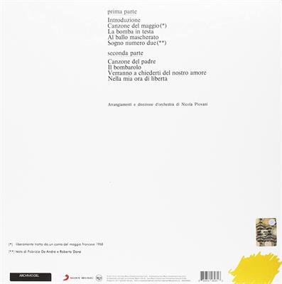 DE ANDRE' FABRIZIO -STORIA DI UN IMPIEGATO *1973* *LP*