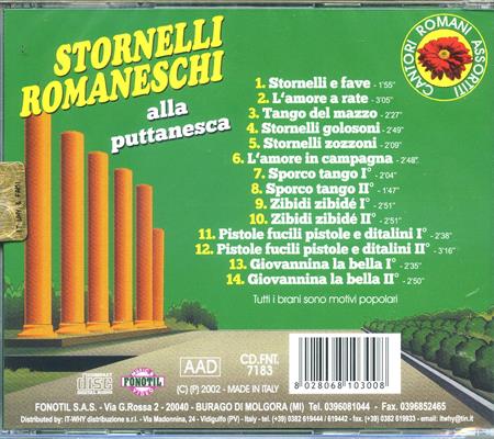 AA.VV.-STORNELLI ROMANESCHI ALLA PUTTANESCA