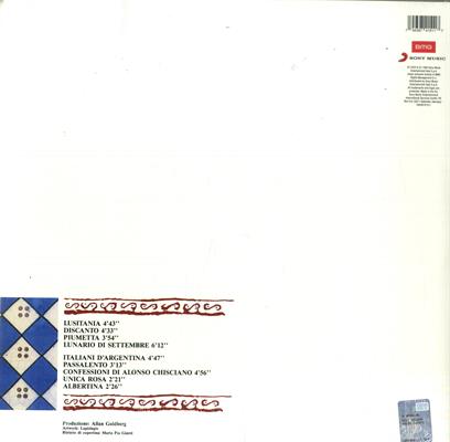 FOSSATI IVANO -DISCANTO *EDIZ.LIMITATA VINILE ROSSO* *1990*