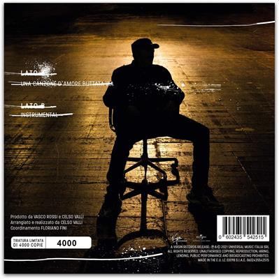 ROSSI VASCO -UNA CANZONE D'AMORE BUTTATA VIA *45 GIRI* *2021*