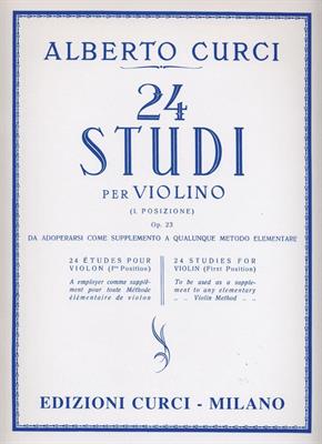 CURCI A.-24 STUDI OP 23 PER VIOLINO