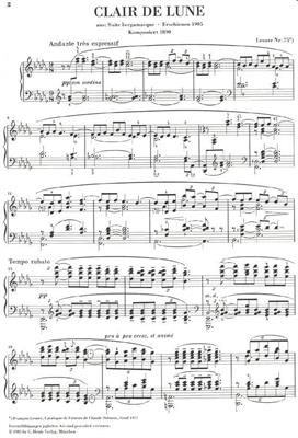 DEBUSSY C.-CHIARO DI LUNA PER PIANOFORTE *HENLE*
