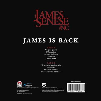 SENESE JAMES -JAMES IS BACK *VINILE * *2021*